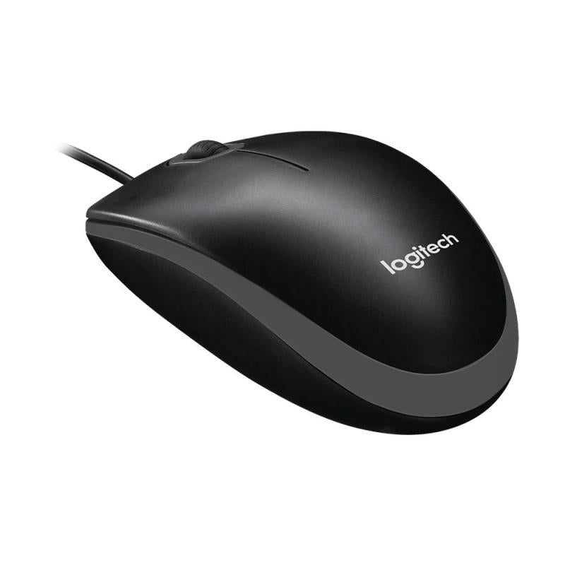 MOUSE (เมาส์) LOGITECH USB B100 (BLACK) (1Y)