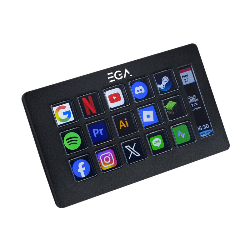 STREAM DECK (แผงปุ่มคุมระบบ) EGA DK1 PRO (2Y)